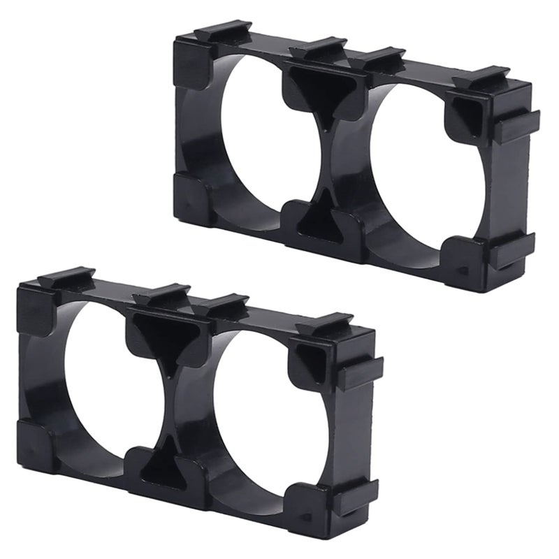 Fielect 50Pcs 21700 Lithium Ion Cell Double Battery Holder Bracket for DIY Battery Pack 21.7mm Hole Dia - Image 1